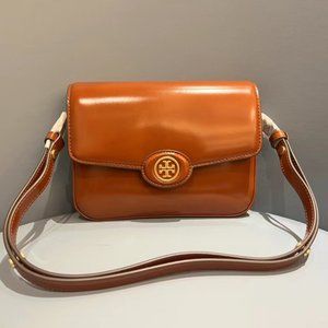 NEW TORY BURCH ROBINSON SPAZZOLATO CONVERTIBLE SHOULDER BAG